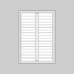 plantation shutter supply - standard dual panel sutter