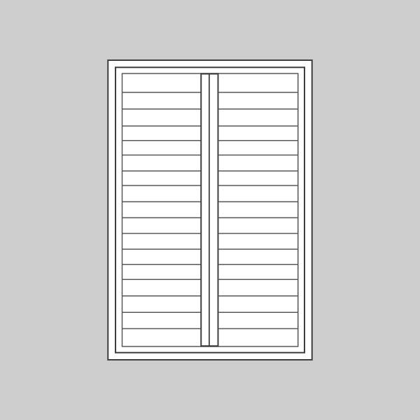 plantation shutter supply - standard dual panel sutter