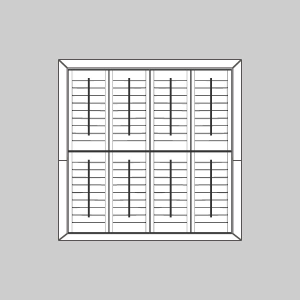 wholesale plantation shutter patio door